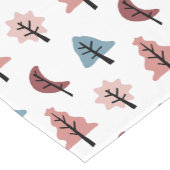 休日の木パターンクッキーのカッターのクリスマス ショートテーブルランナー (コーナー)