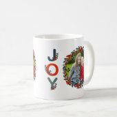 休日の果実のモダンなクリスマスの喜びの写真 コーヒーマグカップ (正面右)