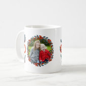 休日の果実のモダンなクリスマスの喜びの写真 コーヒーマグカップ (正面左)