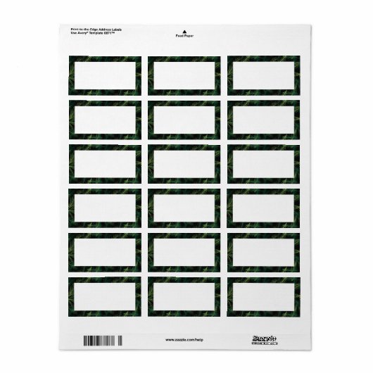 休日の枝の枠のラ空白のベル ラベル (フルシート)