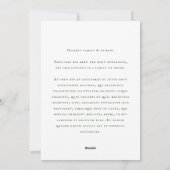 休日の格言赤と緑の非写真 シーズンカード (裏面)