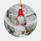 **休日の格言**クリスマスオーナメント セラミックオーナメント (正面)