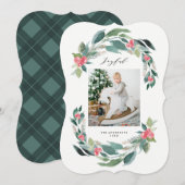 休日の森林写真カード シーズンカード (正面/裏面)