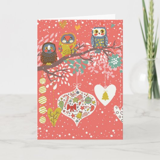 休日の概念のイラストレーション シーズンカード (正面)