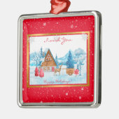 休日の横カスタマイズ景 メタルオーナメント (左)