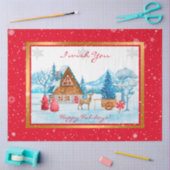 休日の横カスタマイズ景 薄葉紙 (クラフト)