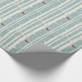 休日の樺の木ツリー ラッピングペーパー (角)