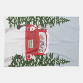 休日の歌で車 キッチンタオル (横)