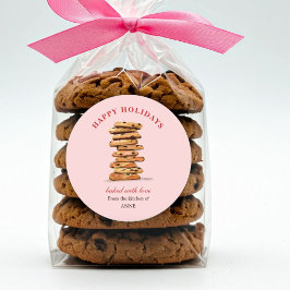 休日の水カラーチョコレートチップクッキー ラウンドシール