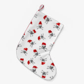 休日の海賊スカル#1 スモールクリスマスストッキング (正面 (吊り時))