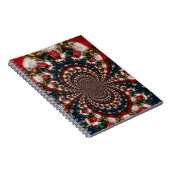 休日の渦巻き旋回:レトロクリスマスアート文房具セット ノートブック (右側)