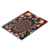 休日の渦巻き旋回:レトロクリスマスアート文房具セット ノートブック (左側)