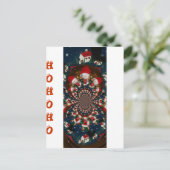 休日の渦巻き旋回:レトロクリスマスアート文房具セット ポストカード (スタンド正面)