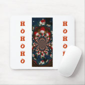 休日の渦巻き旋回：レトロクリスマスアート文房具セット マウスパッド (マウス)