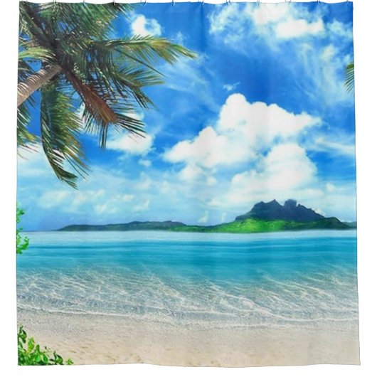 休日の目的地 シャワーカーテン (正面)