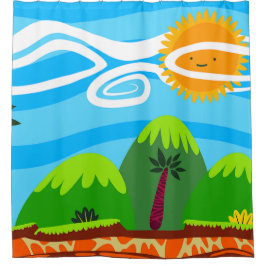 休日の目的地 シャワーカーテン