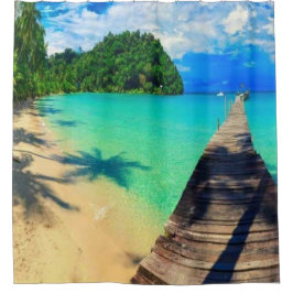 休日の目的地 シャワーカーテン