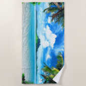 休日の目的地 ビーチタオル (正面)