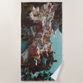 休日の目的地 ビーチタオル (正面)