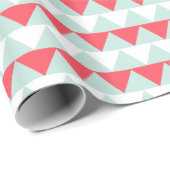 休日の真新しい緑及び赤いクリスマスの包装紙 ラッピングペーパー (ロールコーナー)