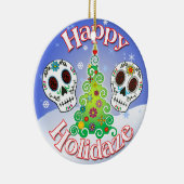 休日の砂糖のスカルのオーナメント セラミックオーナメント (右)
