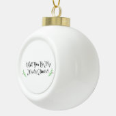 休日の私のメイド・オブ・オーナー（花嫁付き添い人） セラミックボールオーナメント (右)