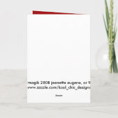 休日の空白のなカードはアイススケートします シーズンカード (裏面)