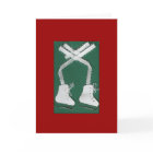 休日の空白のなカードはアイススケートします