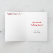 休日の精神に得て下さい シーズンカード (内部)