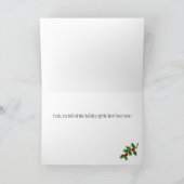 休日の精神の挨拶状 シーズンカード (内部)