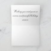 休日の納屋の挨拶状 シーズンカード (内部)