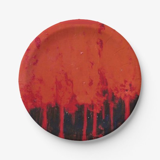 休日の紙皿 ペーパープレート (正面)