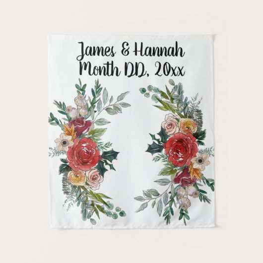 休日の結婚バックドロップ、セレモニーの装飾 タペストリー (正面)