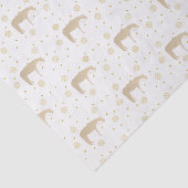 休日の羊皮紙の金ゴールドの白い西部の馬 薄葉紙 (詳細)