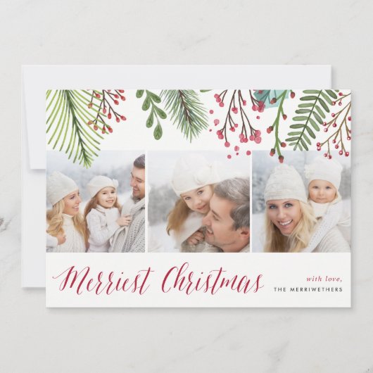 休日の群葉|の写真のコラージュカード シーズンカード (正面)