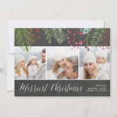 休日の群葉|の黒板の写真のコラージュカード シーズンカード (正面)