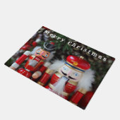 休日の背景を持つナツクラッカー ドアマット (アングル)