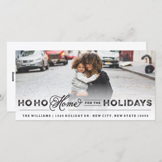 休日の自宅の引越し案内カード シーズンカード (正面/裏面)