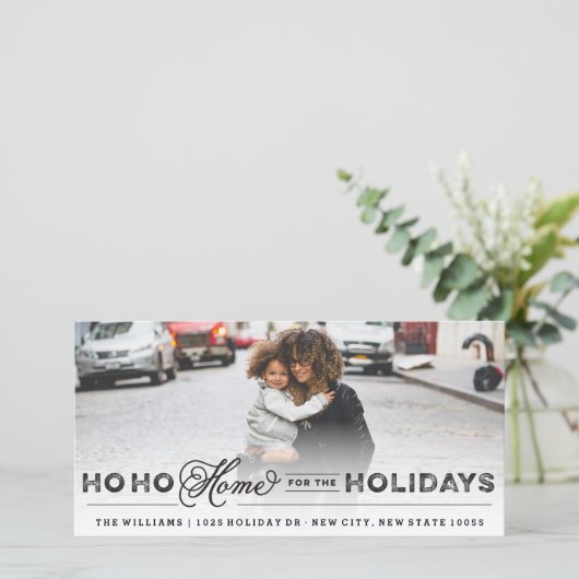 休日の自宅の引越し案内カード シーズンカード (スタンド正面)