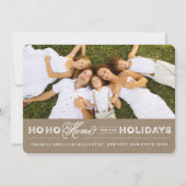 休日の自宅の引越し案内カード シーズンカード (正面)