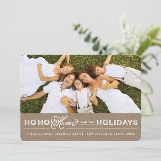 休日の自宅の引越し案内カード シーズンカード (スタンド正面)