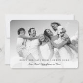 休日の自宅の引越し案内カード シーズンカード (裏面)