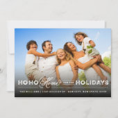 休日の自宅の引越し案内カード シーズンカード (正面)