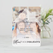 休日の自宅の引越し案内カード シーズンカード (スタンド正面)