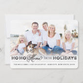 休日の自宅の引越し案内カード シーズンカード (正面)