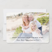 休日の自宅の引越し案内カード シーズンカード (裏面)