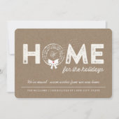 休日の自宅の引越し案内カード シーズンカード (正面)