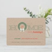 休日の自宅の引越し案内カード シーズンカード (スタンド正面)