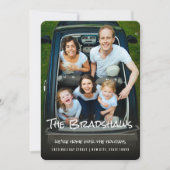 休日の自宅の引越し案内カード シーズンカード (正面)