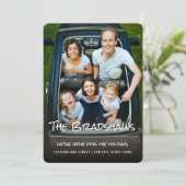 休日の自宅の引越し案内カード シーズンカード (スタンド正面)